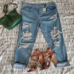 NEW WITH TAGS Topshop Moto Hayden Boyfriend Jeans
